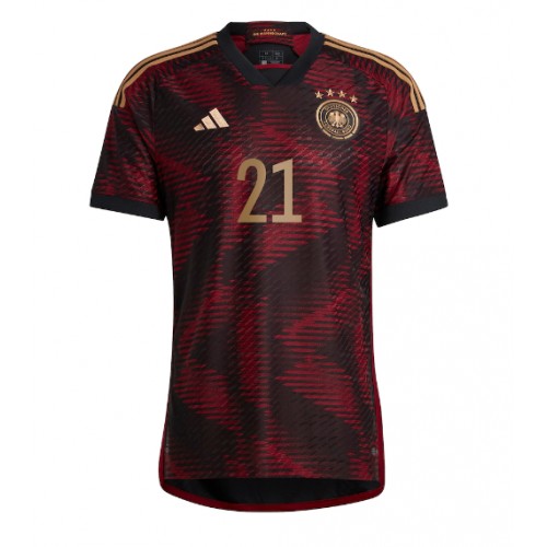 Germany Ilkay Gundogan #21 Replica Away Shirt World Cup 2022 Short Sleeve